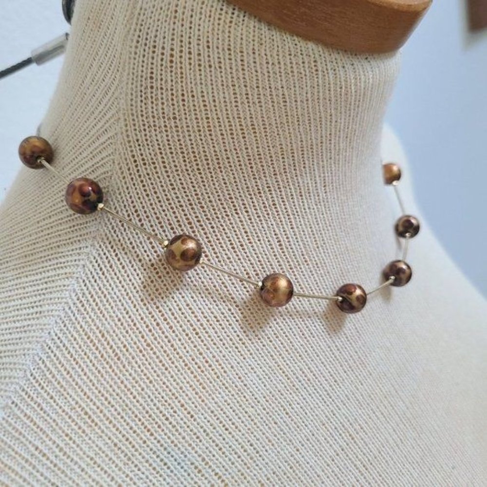 Bead Animal Patterned Necklace - Picture 7 of 10